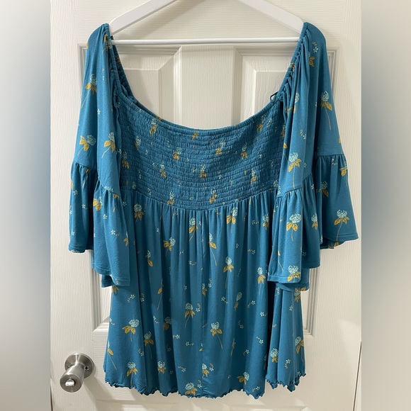 Free People NWOT Lana Off-the-Shoulder Tunic - Picture 12 of 13